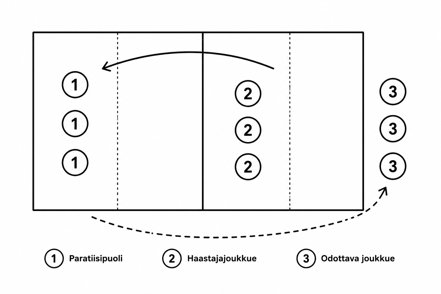 Paratiisipelin kenttäjärjestely